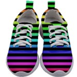 Rainbow Stripes Kids Athletic Shoes