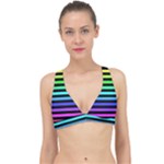 Rainbow Stripes Classic Banded Bikini Top