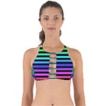 Rainbow Stripes Perfectly Cut Out Bikini Top
