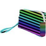 Rainbow Stripes Wristlet Pouch Bag (Small)