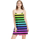 Rainbow Stripes Summer Frill Dress