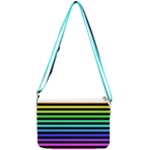 Rainbow Stripes Double Gusset Crossbody Bag