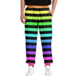 Rainbow Stripes Men s Elastic Waist Pants