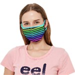 Rainbow Stripes Crease Cloth Face Mask (Adult)