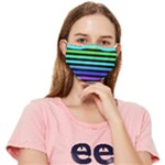 Rainbow Stripes Fitted Cloth Face Mask (Adult)