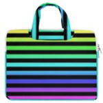 Rainbow Stripes MacBook Pro Double Pocket Laptop Bag