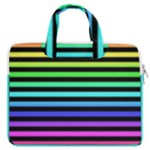 Rainbow Stripes MacBook Pro Double Pocket Laptop Bag (Large)