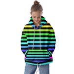 Rainbow Stripes Kids  Oversized Hoodie