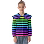 Rainbow Stripes Kids  Peter Pan Collar Blouse