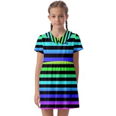 Kids  Asymmetric Collar Dress 