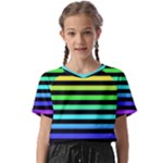 Rainbow Stripes Kids  Basic Tee