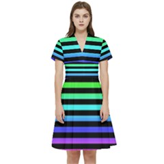 Short Sleeve Waist Detail Dress 