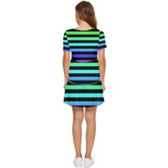 Tiered Short Sleeve Babydoll Dress 