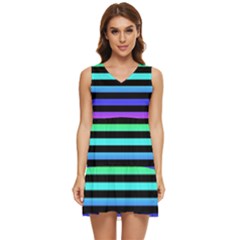 Tiered Sleeveless Mini Dress 