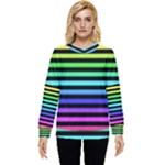 Rainbow Stripes Hidden Pocket Sweatshirt