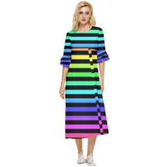 Double Cuff Midi Dress 
