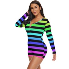 Long Sleeve Boyleg Swimsuit 
