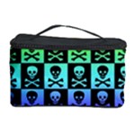 Rainbow Skull Checkerboard Cosmetic Storage