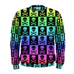Rainbow Skull Checkerboard Men s Sweatshirt