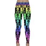 Rainbow Skull Checkerboard Classic Yoga Leggings