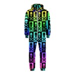 Rainbow Skull Checkerboard Hooded Jumpsuit (Kids)
