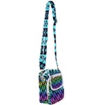 Rainbow Skull Checkerboard Shoulder Strap Belt Bag