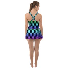 Ruffle Top Dress Swimsuit 