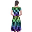 Cap Sleeve Wrap Front Dress 