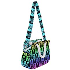 Rope Handles Shoulder Strap Bag 