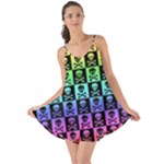 Rainbow Skull Checkerboard Love the Sun Cover Up