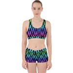 Rainbow Skull Checkerboard Work It Out Gym Set