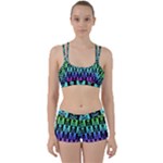 Rainbow Skull Checkerboard Perfect Fit Gym Set