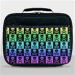 Rainbow Skull Checkerboard Lunch Bag