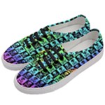 Rainbow Skull Checkerboard Women s Classic Low Top Sneakers