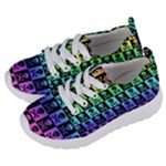 Rainbow Skull Checkerboard Kids  Lightweight Sports Shoes