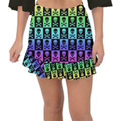 Fishtail Mini Chiffon Skirt 