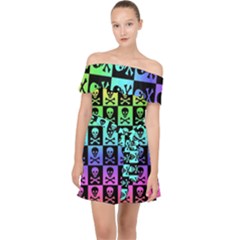 Off Shoulder Chiffon Dress 