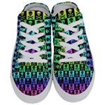 Rainbow Skull Checkerboard Half Slippers