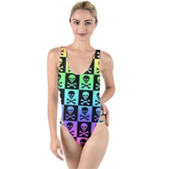 High Leg Strappy Swimsuit 