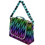 Rainbow Skull Checkerboard Box Up Messenger Bag