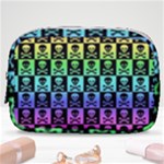 Rainbow Skull Checkerboard Make Up Pouch (Small)