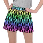 Rainbow Skull Checkerboard Ripstop Shorts
