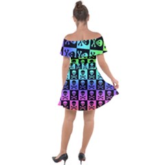 Off Shoulder Velour Dress 