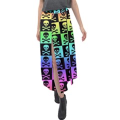 Velour Split Maxi Skirt 