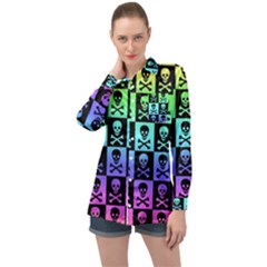 Long Sleeve Satin Shirt 