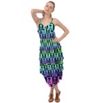 Rainbow Skull Checkerboard Layered Bottom Dress
