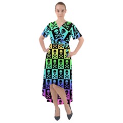 Front Wrap High Low Dress 