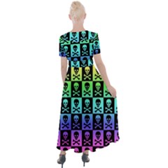 Button Up Short Sleeve Maxi Dress 