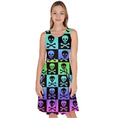 Knee Length Skater Dress With Pockets 