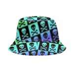 Rainbow Skull Checkerboard Bucket Hat